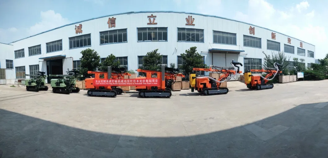 Photovoltaic Solar Machine Solar Pile Driver Equipment Drilling Rig