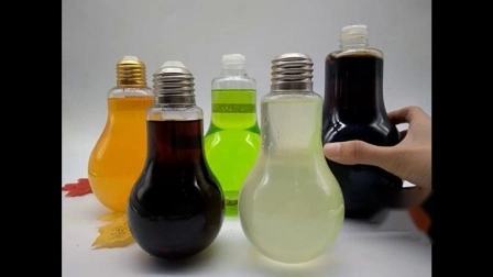 500 ミリリットル LED 電球カップライトペット電球飲料用プラスチックボトルドリンクミルクジュース Ith 金属キャップ